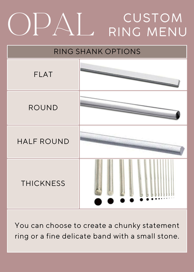 Opal Jewellery Studio Custom Ring Night Menu