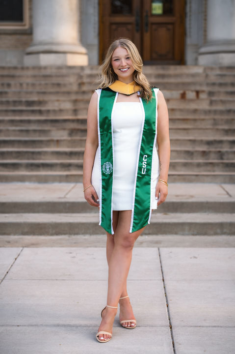 College Senior pictures at the CSU Oval