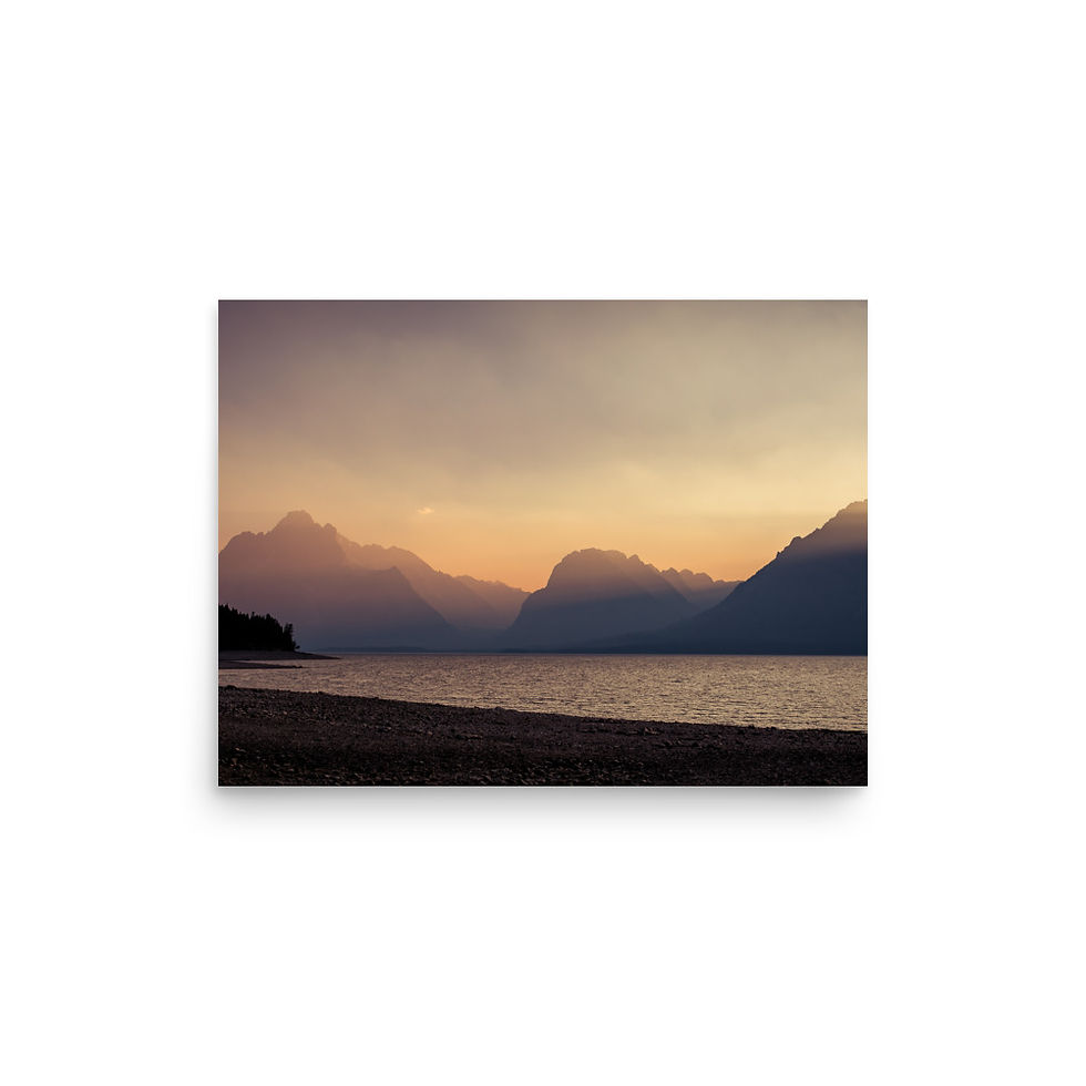 Thumbnail: Haze at Dusk - Colter Bay