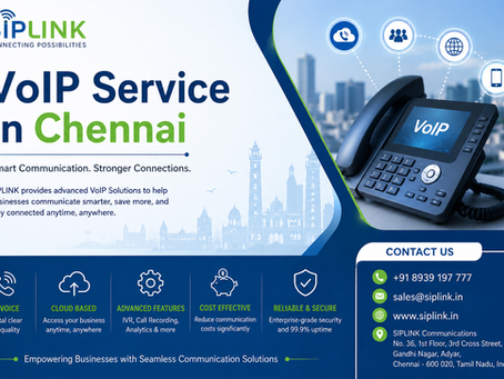 VoIP Service In Chennai: Transforming Business Communication with SIPLINK