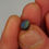 Thumbnail: Dark blue boulder opal with streaks of electric green and vivid blue play-of-color – Australian gemstone