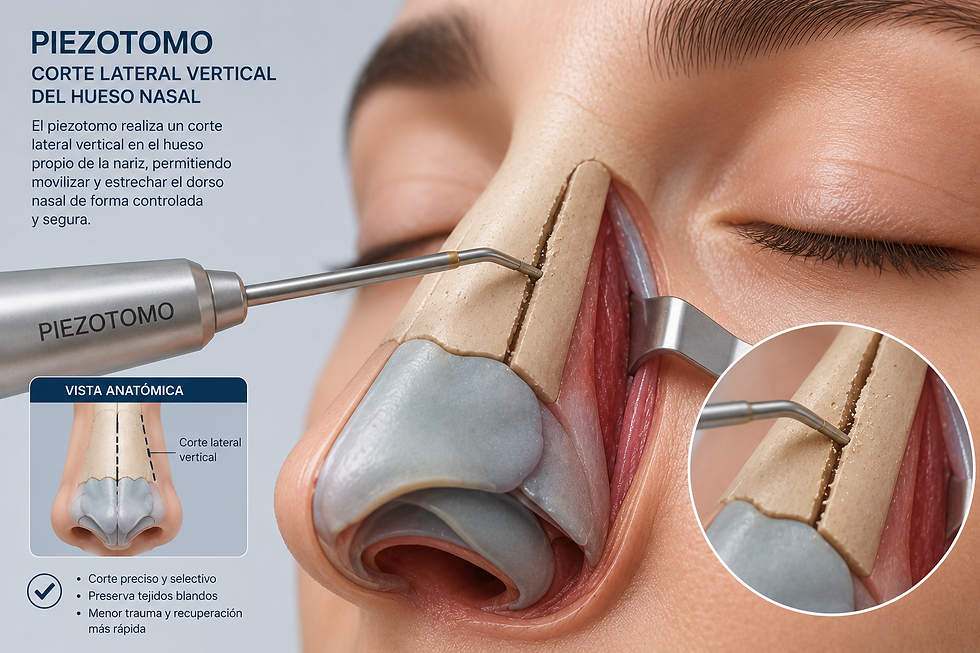 Rinoplastia ultrasónica: precisión al servicio de la nariz