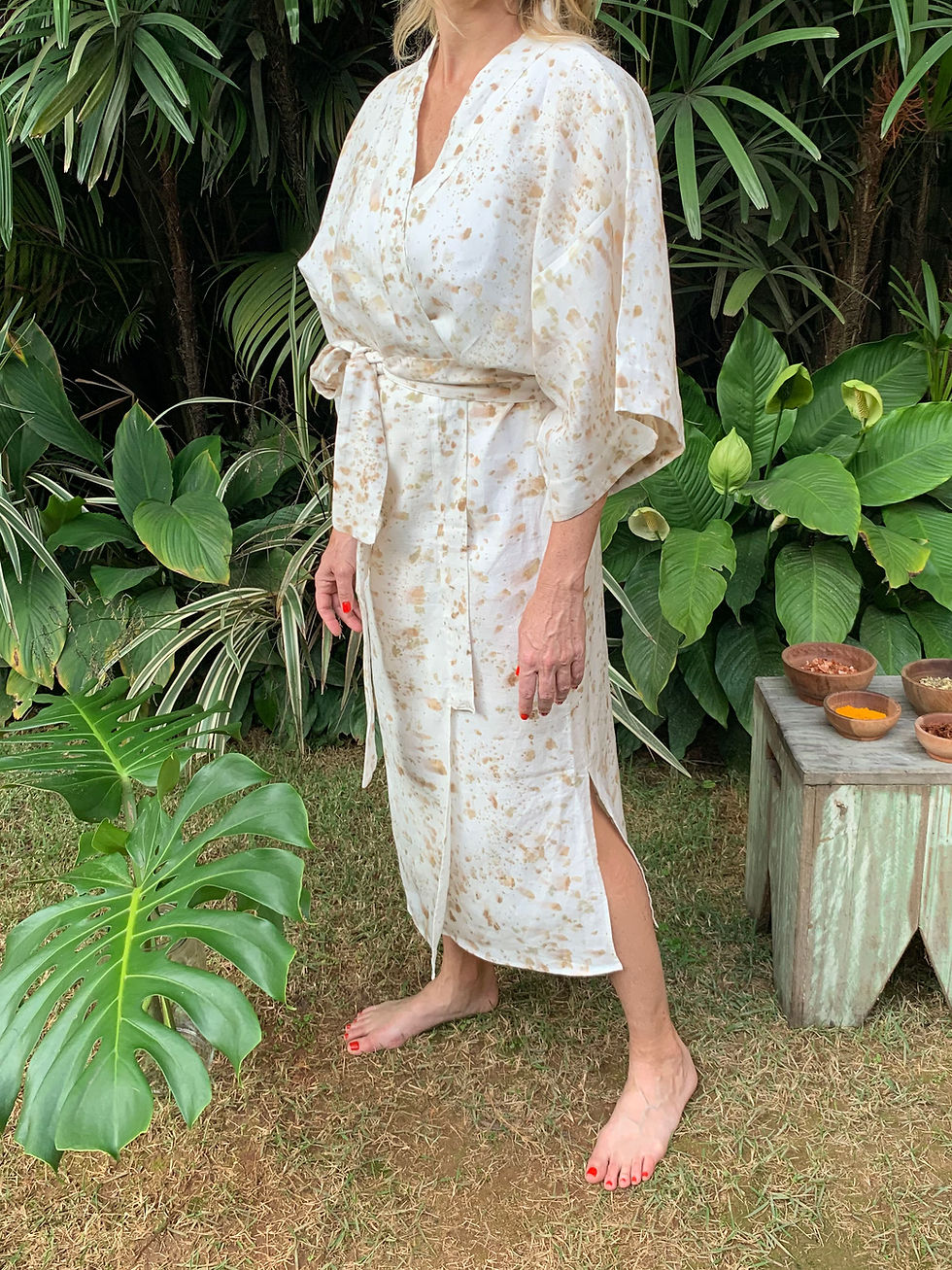 Miniatura: KIMONO IMPRESSÃO BOTÂNICA