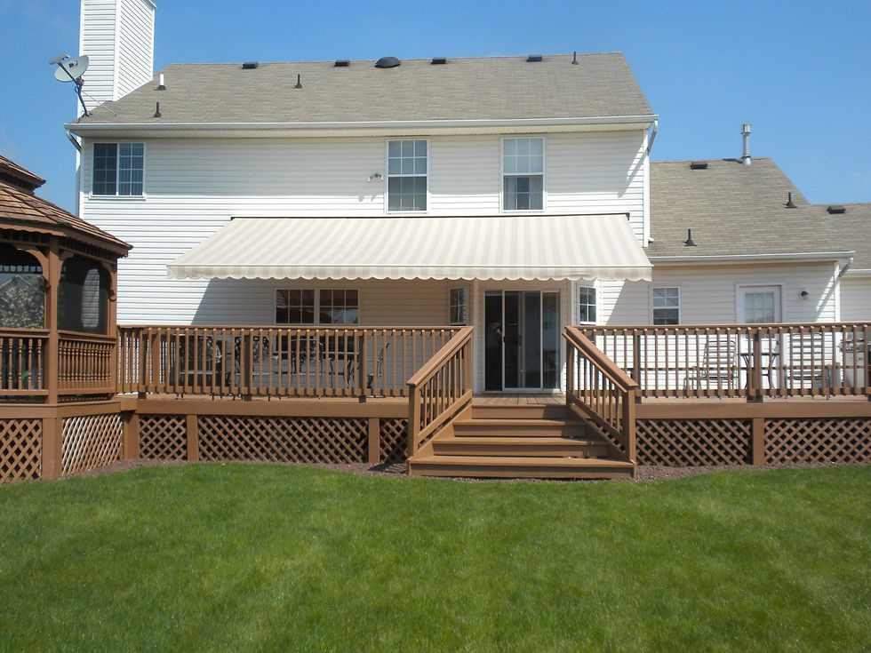 Backyard Awning and patio