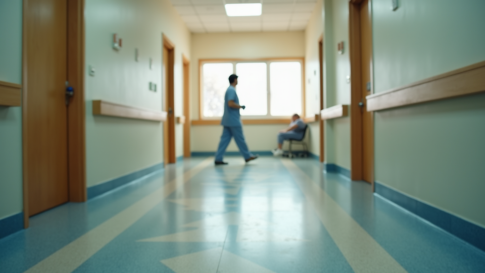 Eye-level view of a serene rehabilitation center