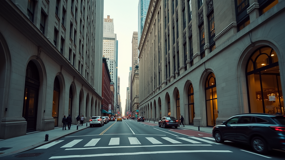High angle view of a courthouse building in New York City
