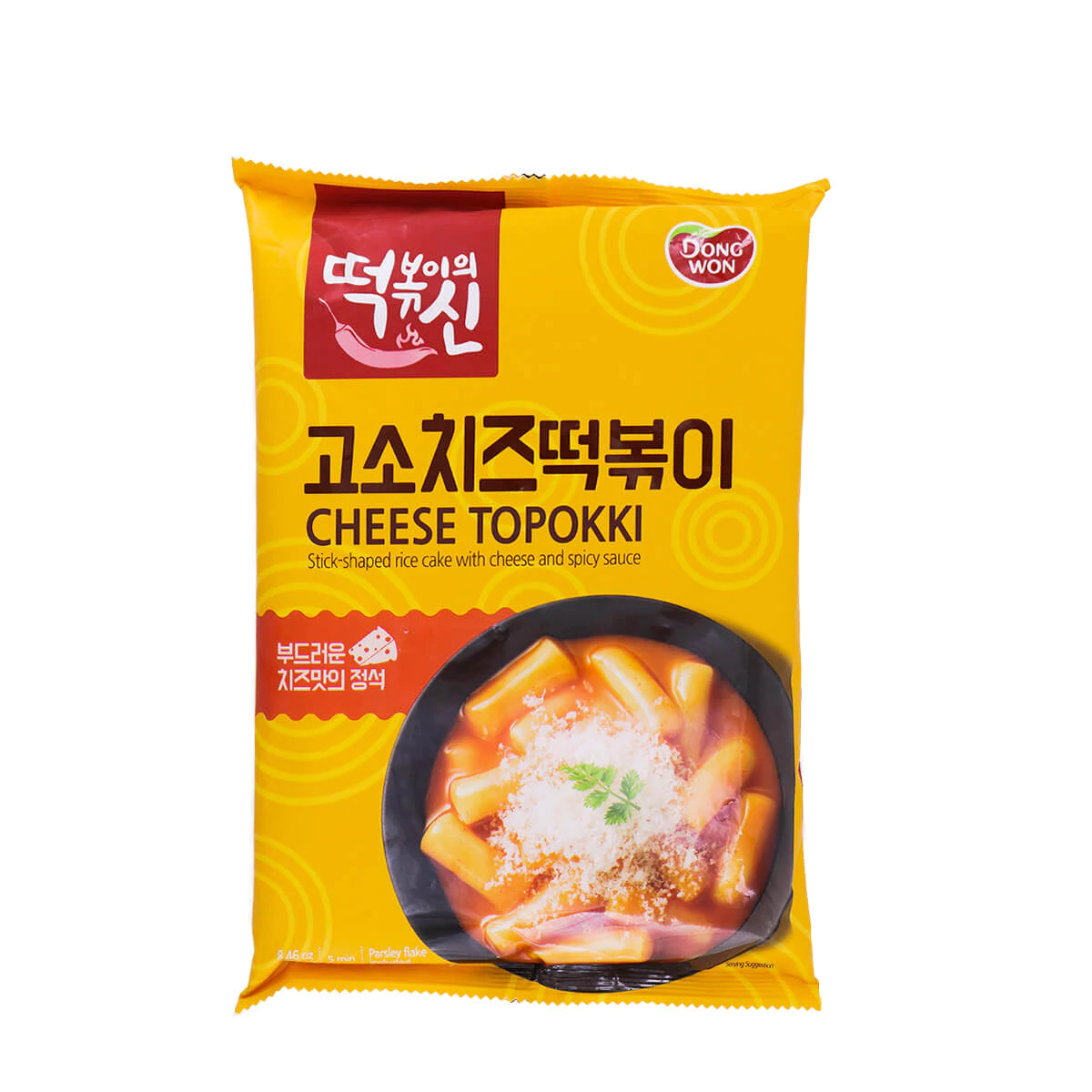 Dongwon 韓國辣炒年糕起芝士袋装 Topokki  Rice Cake with Cheese & Spicy Sauce 422g