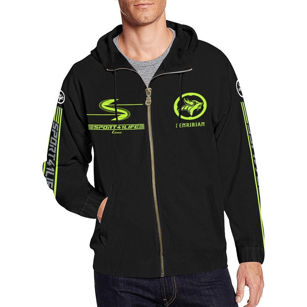 Thumbnail: Heart-Stopping Action All Over Print Full Zip Hoodie for Men (Model H14)