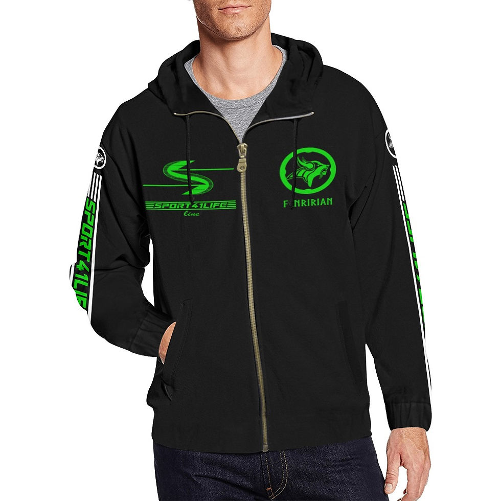 Thumbnail: Mountainbiker Heatmap All Over Print Full Zip Hoodie for Men (Model H14)