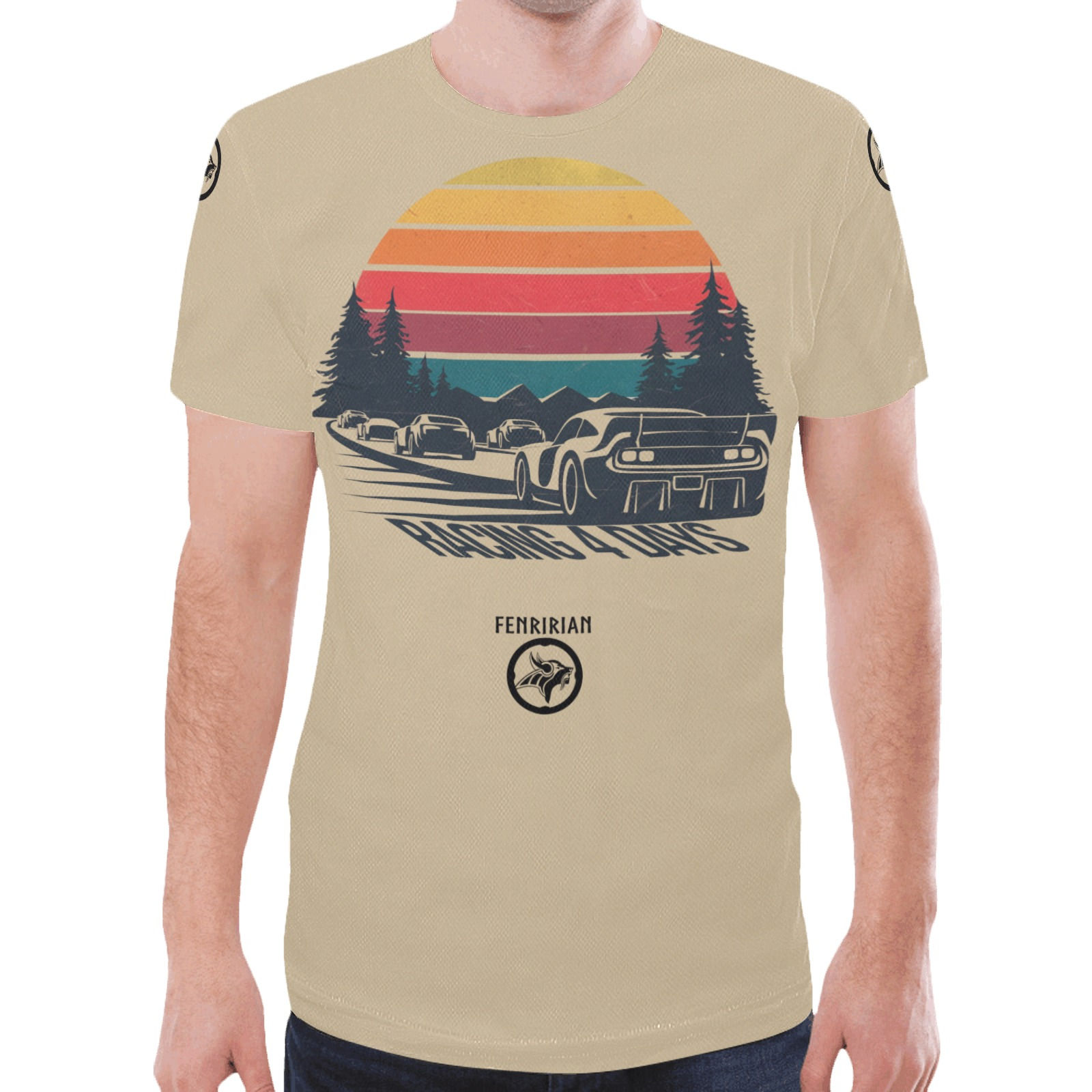 Racing 4 Days New All Over Print T-shirt for Men (Model T45)