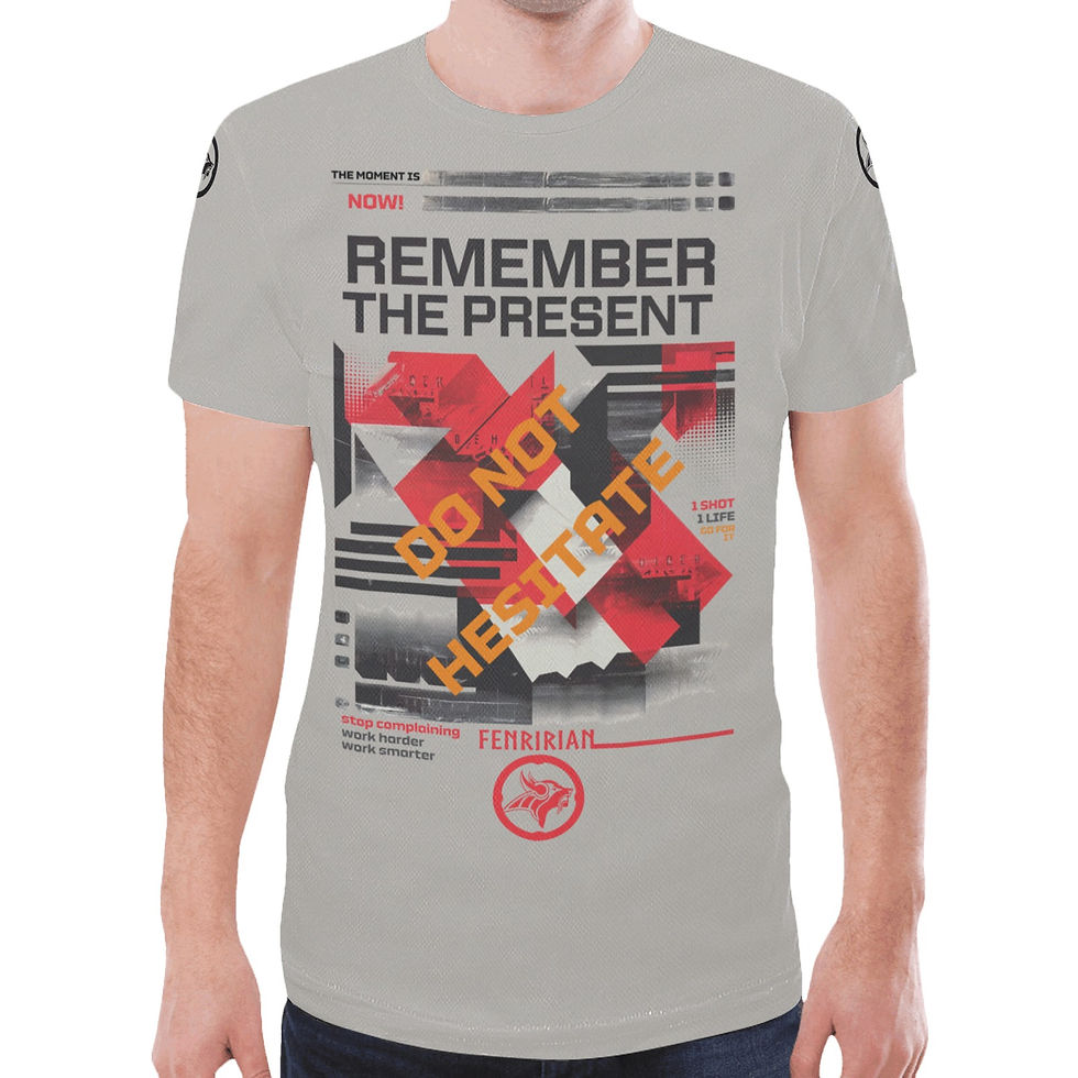 Remember the Present New All Over Print T-shirt for Men (Model T45)