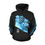 Thumbnail: White Powder Graffiti All Over Print Hoodie for Women (USA Size) (Model H13)