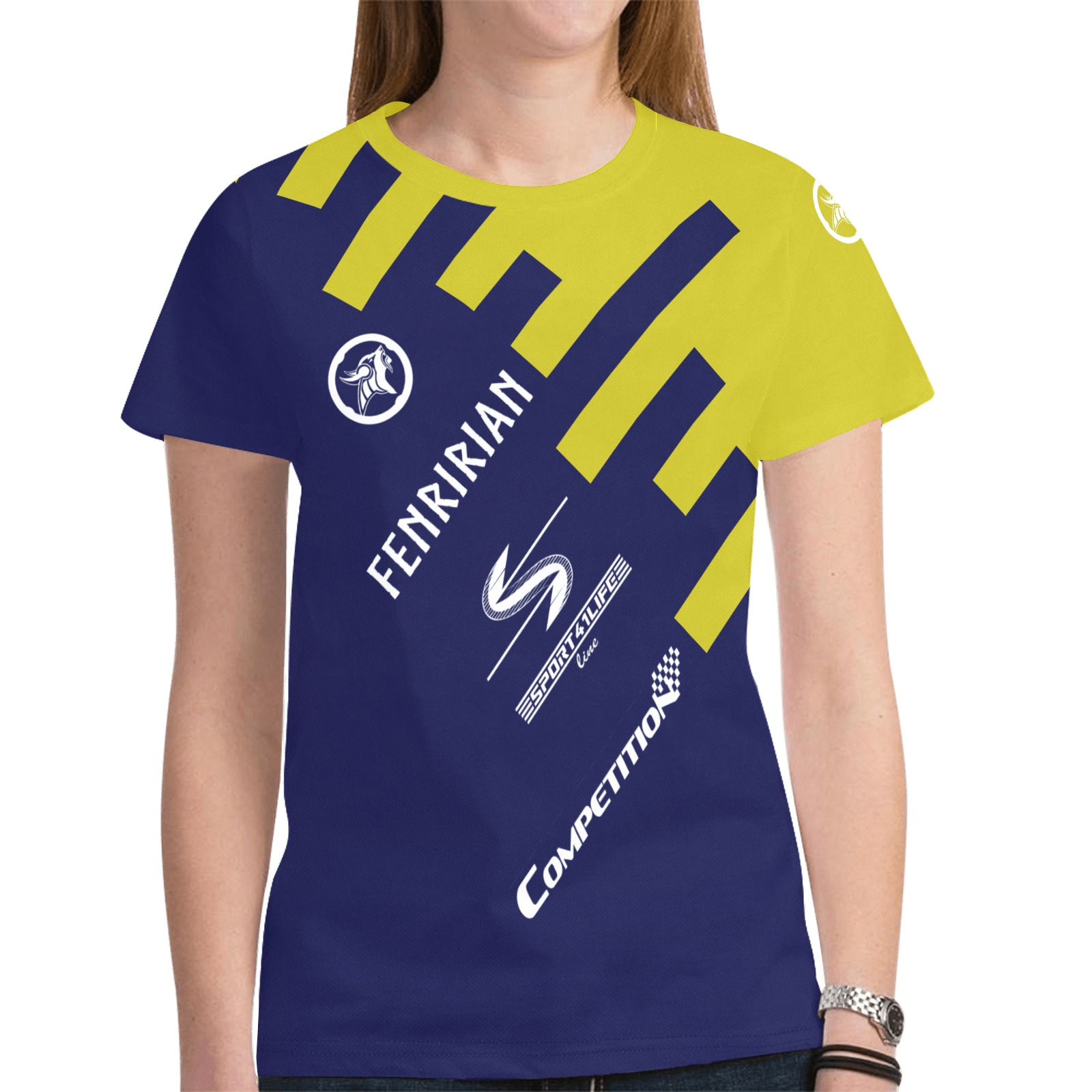 Competition MPR New All Over Print T-shirt for Women (Model T45)