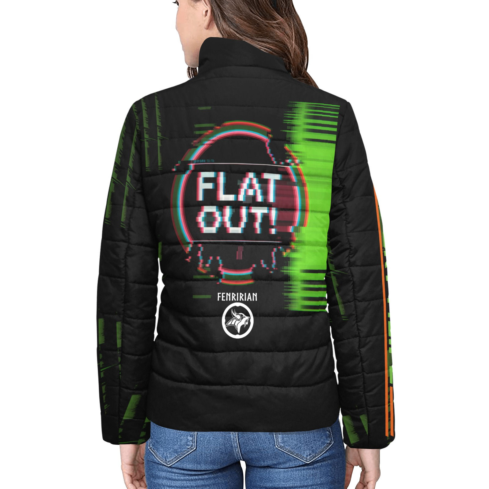 FLAT OUT Women's Stand Collar Padded Jacket (Model H41)