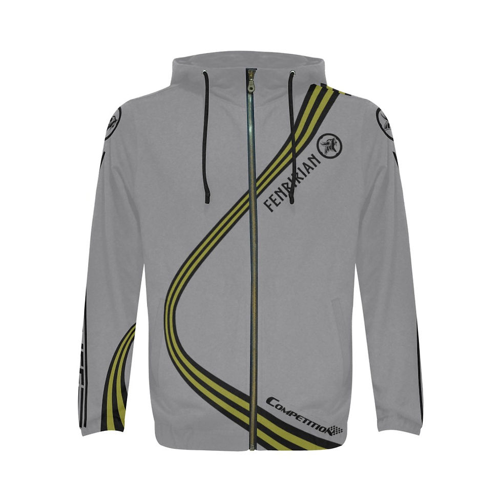 Thumbnail: Competition MAR-BLYE All Over Print Full Zip Hoodie for Men (Model H14)