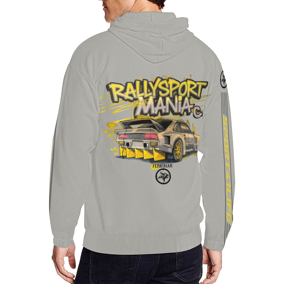 Thumbnail: Rallysport Maniac All Over Print Full Zip Hoodie for Men (Model H14)