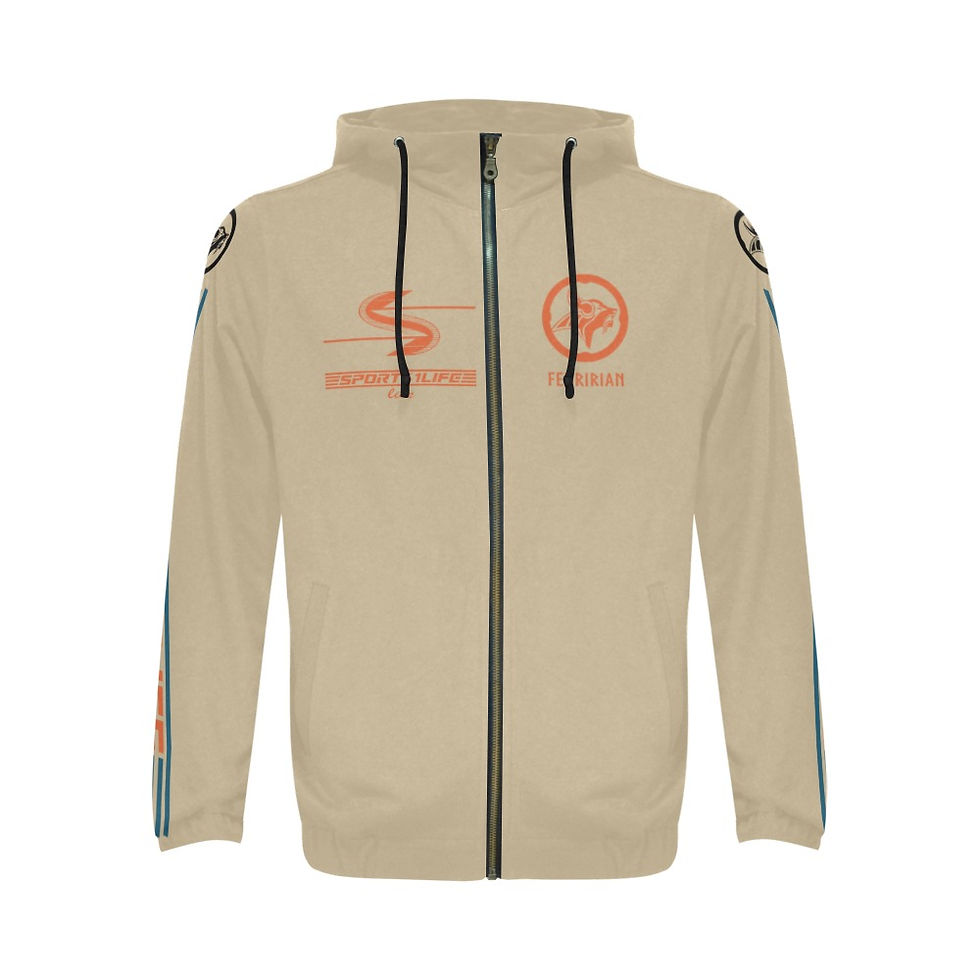 Thumbnail: Endless Sport Summer All Over Print Full Zip Hoodie for Men (Model H14)