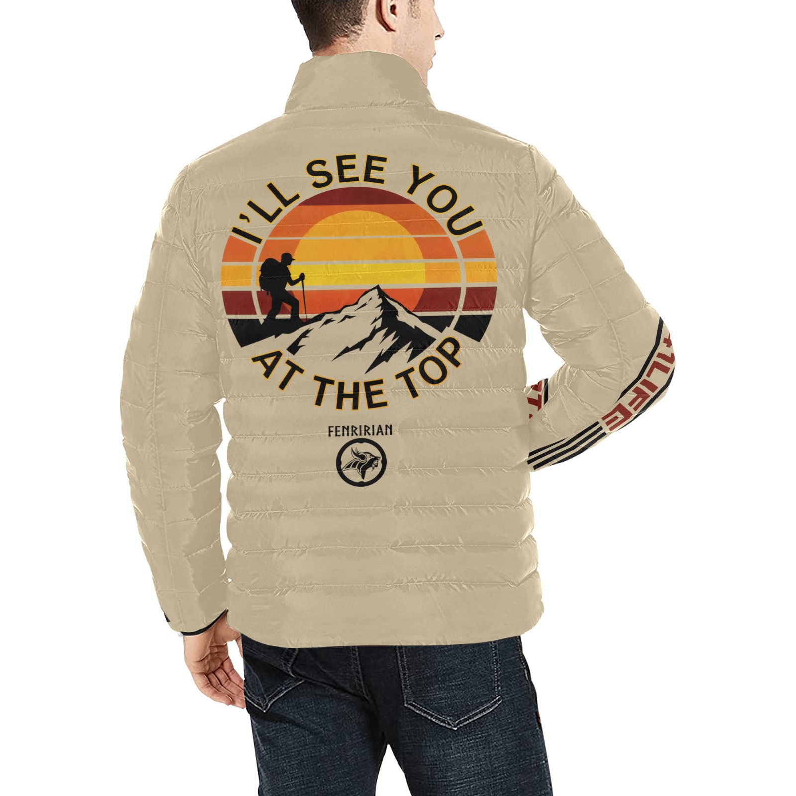 At the Top Men's Stand Collar Padded Jacket (Model H41)