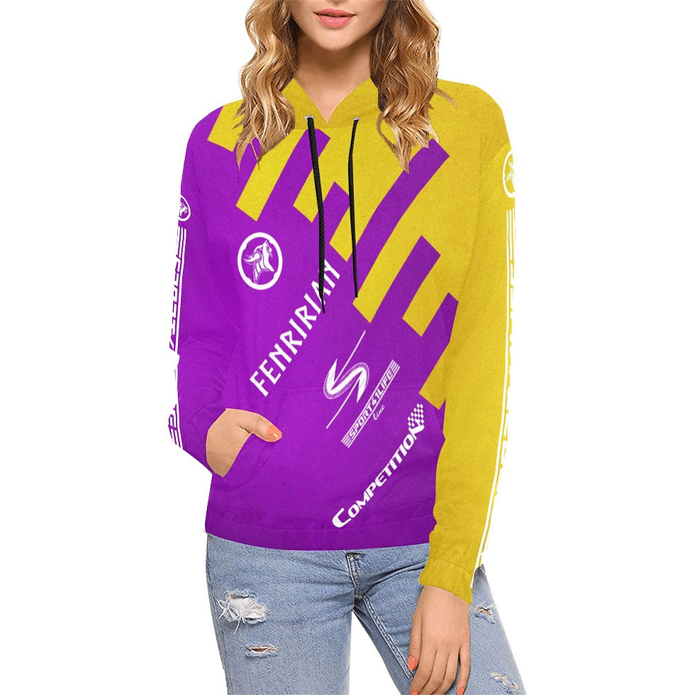 Thumbnail: Competition MPR-GCSC All Over Print Hoodie for Women (USA Size) (Model H13)