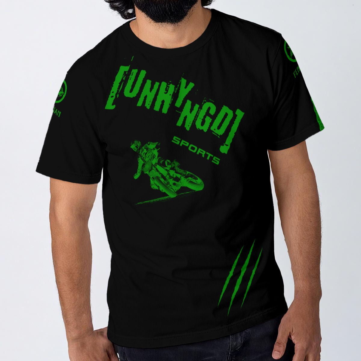 UNHYNGD Supermotard green | T-shirt for Men