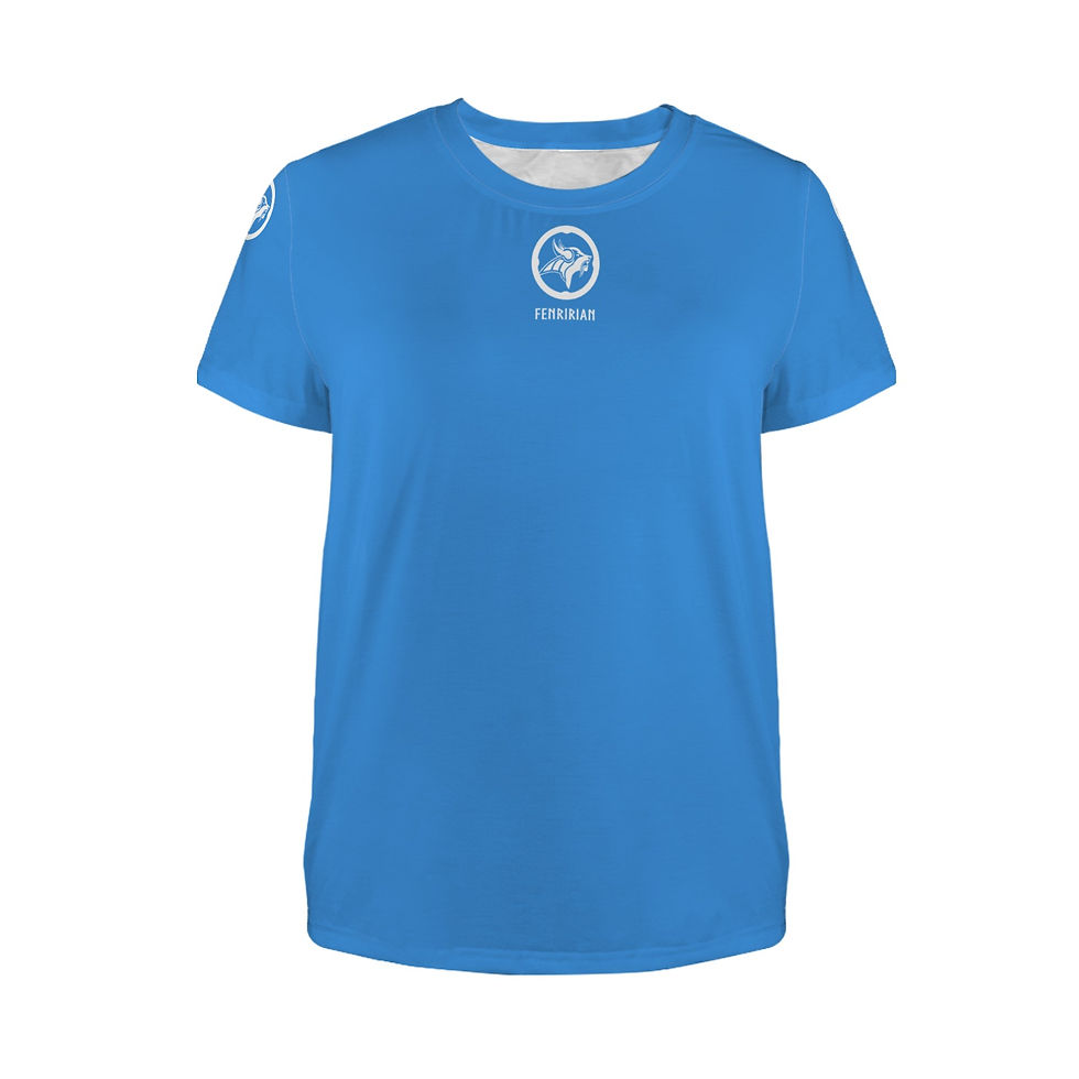 Thumbnail: Fenririan sport blue Women's Crewneck Short Sleeve T-Shirt