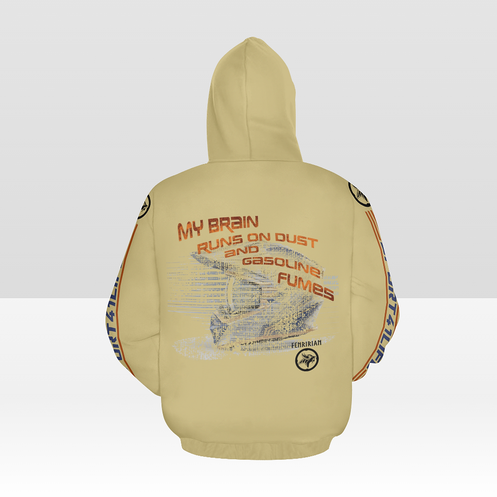 Thumbnail: Dirtbike Rider All Over Print Hoodie for Women (USA Size) (Model H13)