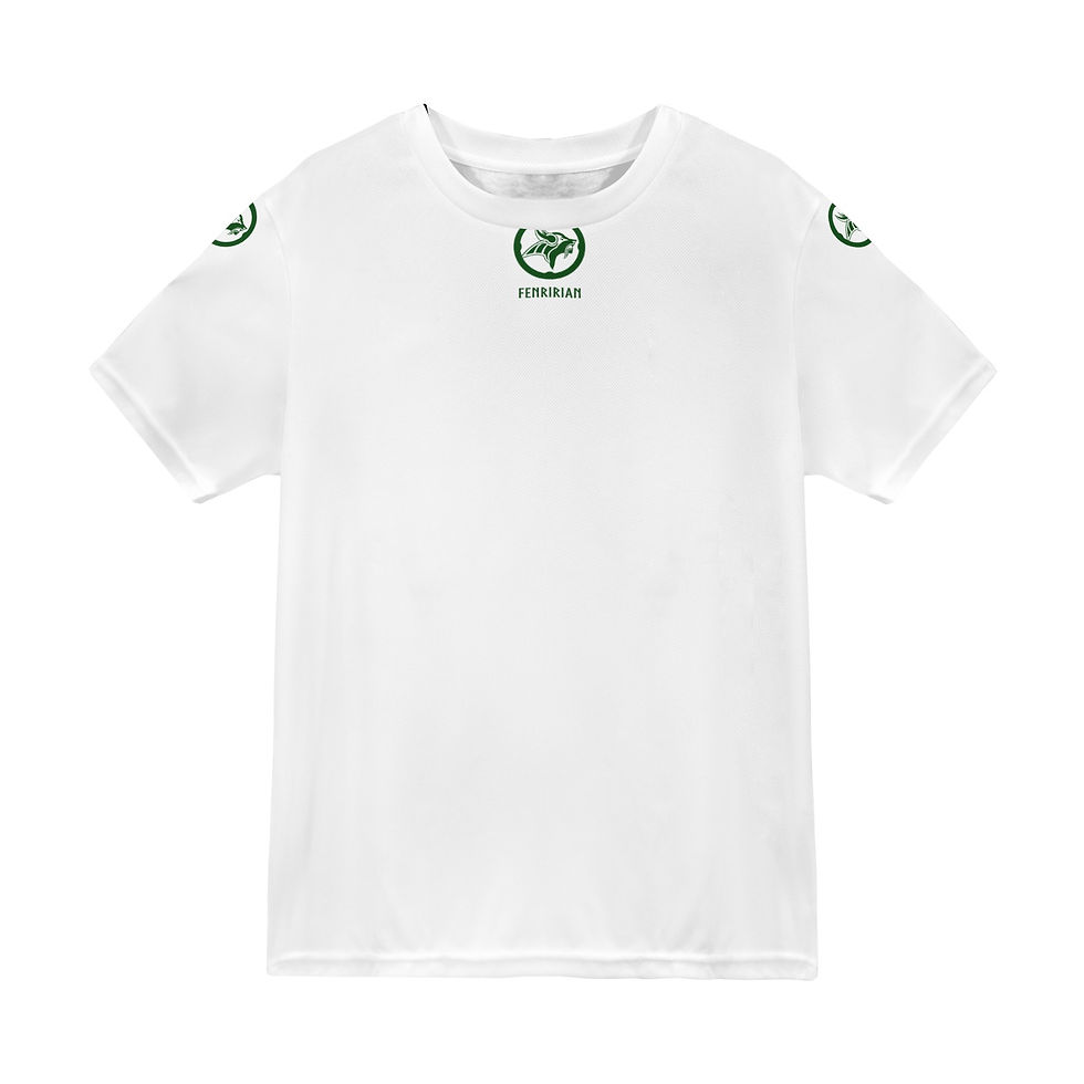 Thumbnail: Fenririan white New All Over Print T-shirt for Men (Model T45)