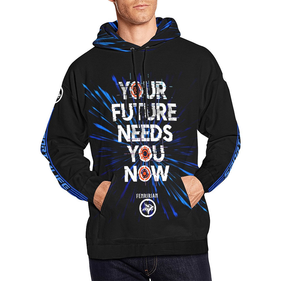 Thumbnail: Your Future Needs You Now All Over Print Hoodie for Men (USA Size) (Model H13)