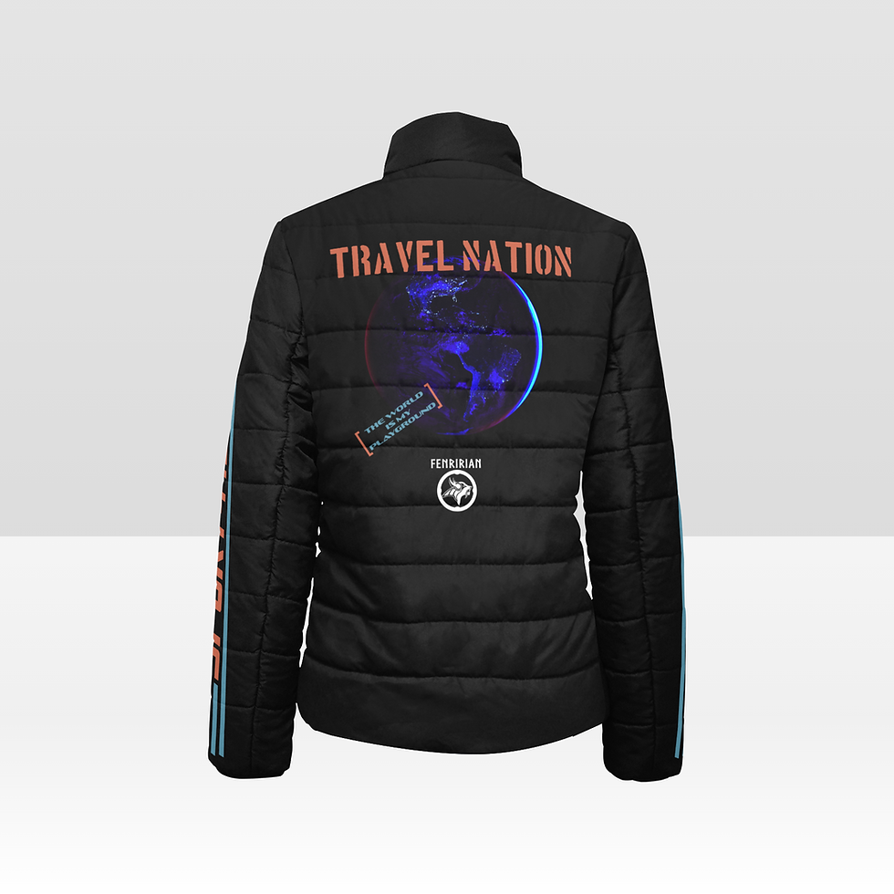 Thumbnail: Travel Nation Women's Stand Collar Padded Jacket (Model H41)
