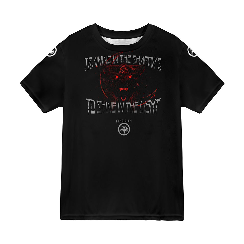Thumbnail: Shadow Wolf New All Over Print T-shirt for Men (Model T45)