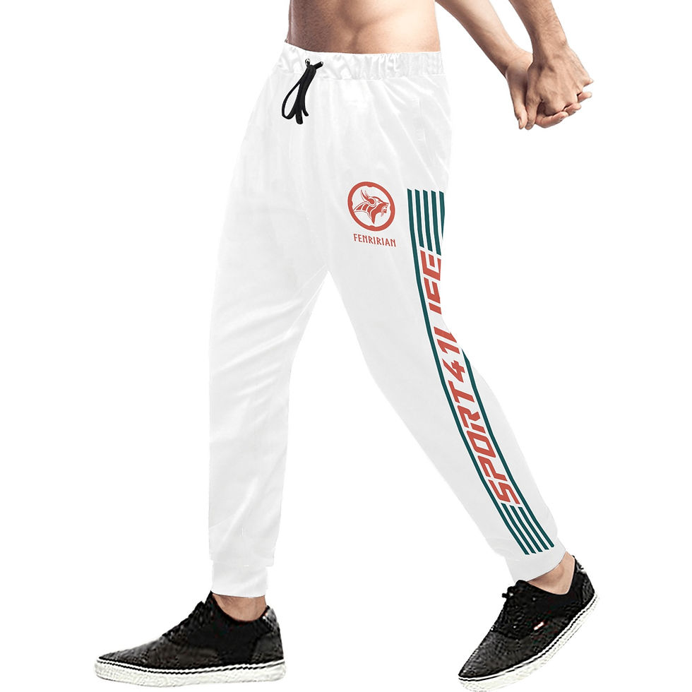 Thumbnail: Explorer of Life Men's All Over Print Sweatpants (Model L11)