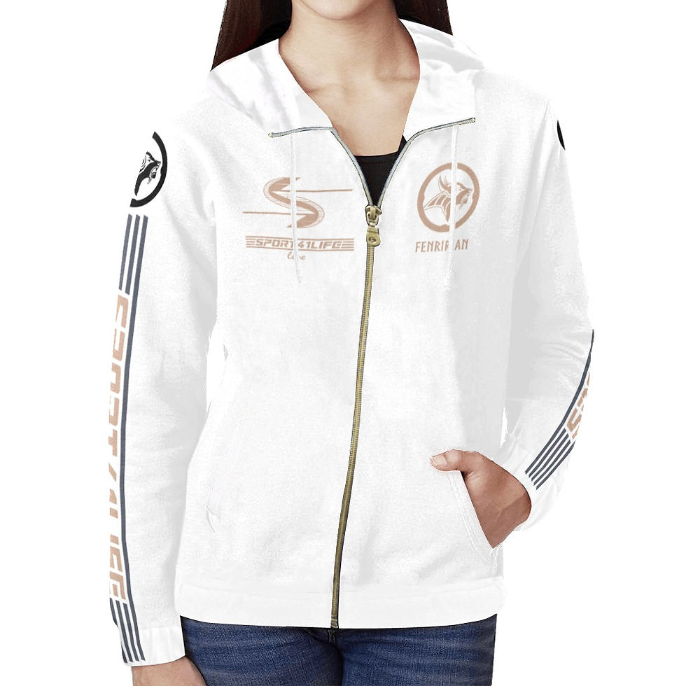 Adventure Awaits All Over Print Full Zip Hoodie for Women (Model H14)