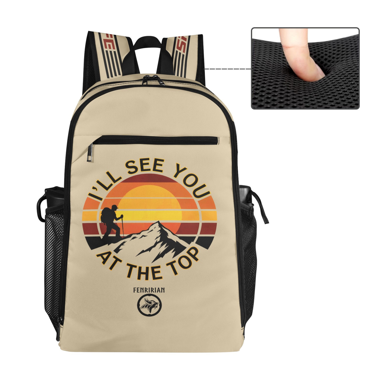 At the Top All Over Print Leisure Sports Backpack (Model 1741)