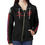 Thumbnail: Cyberpunk Motocross Rider All Over Print Full Zip Hoodie for Women (Model H14)