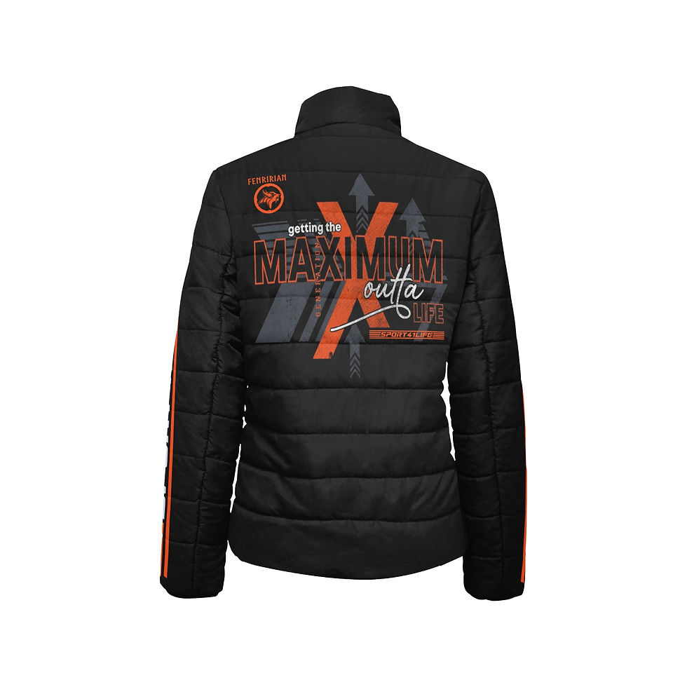 Thumbnail: Maximum Outta Life Women's Stand Collar Padded Jacket (Model H41)