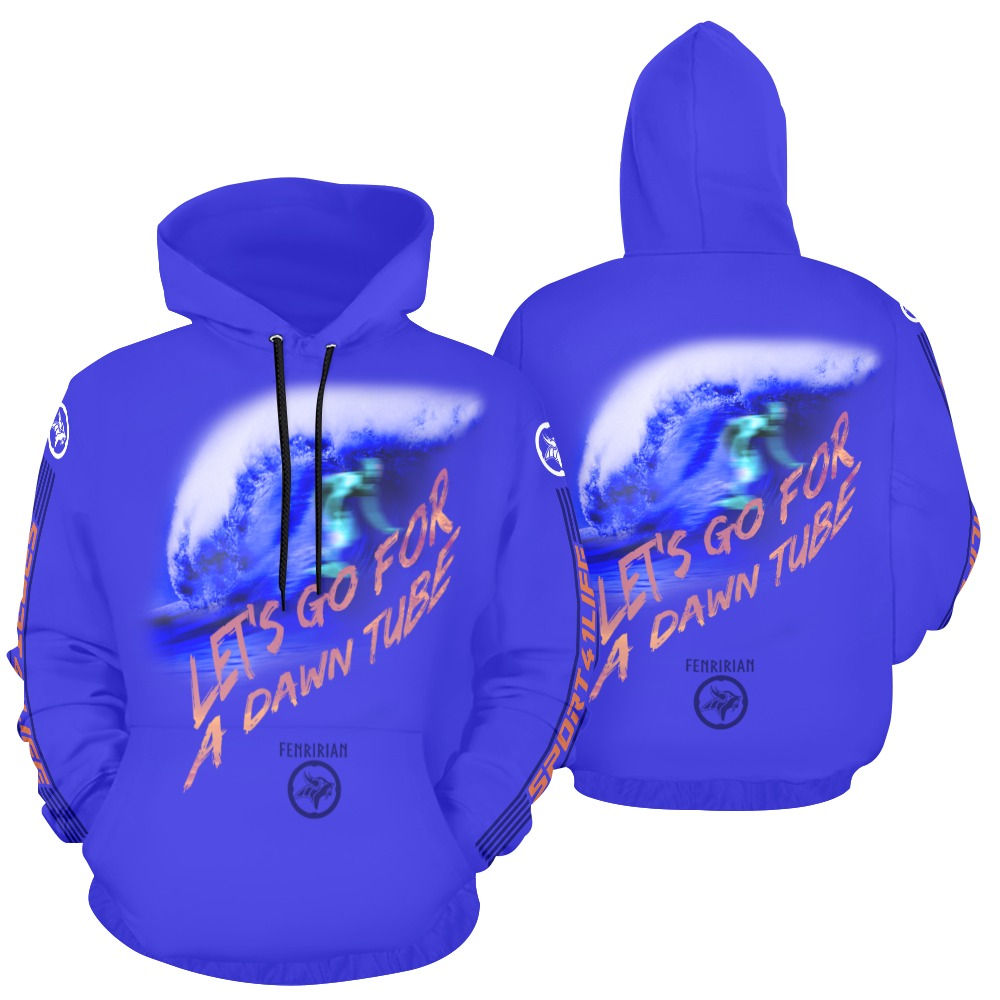 Dawn Tube All Over Print Hoodie for Men (USA Size) (Model H13)