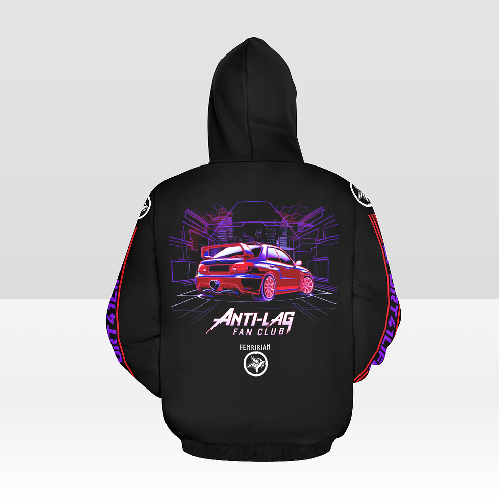Thumbnail: Anti-Lag Fan Club All Over Print Hoodie for Women (USA Size) (Model H13)