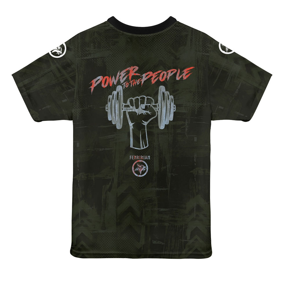 Thumbnail: Power to the People New All Over Print T-shirt for Women (Model T45)