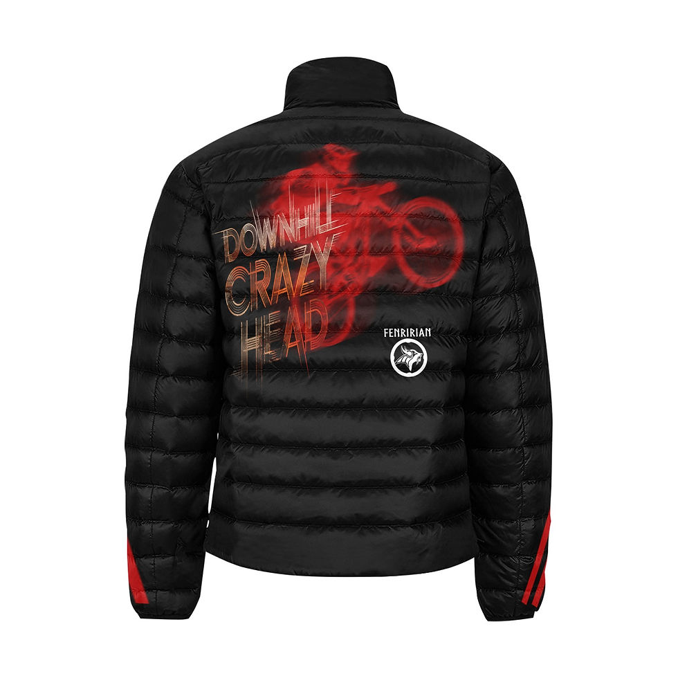 Thumbnail: Downhill Crazy Head Men's Stand Collar Padded Jacket (Model H41)