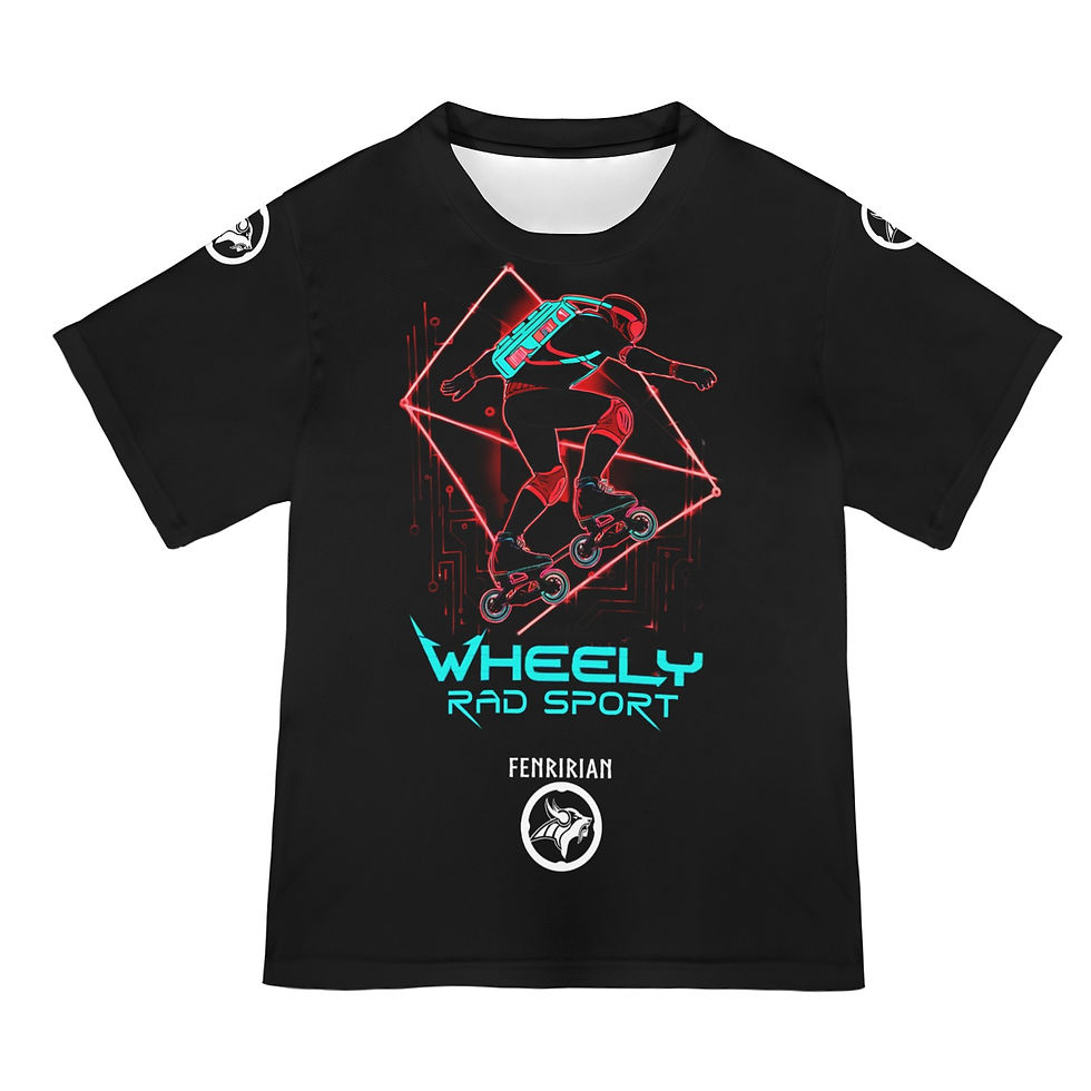 Thumbnail: Wheely Rad Sport New All Over Print T-shirt for Women (Model T45)