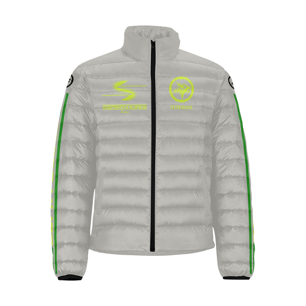 Thumbnail: Ridable Art Men's Stand Collar Padded Jacket (Model H41)