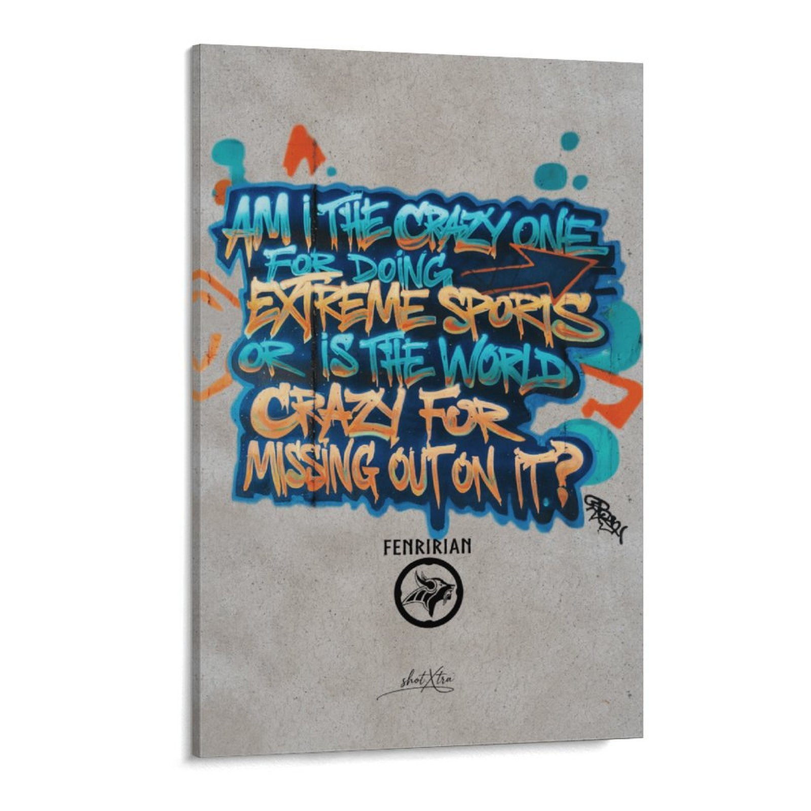 Crazy Frame Canvas Print 17"x11" (Vertical)