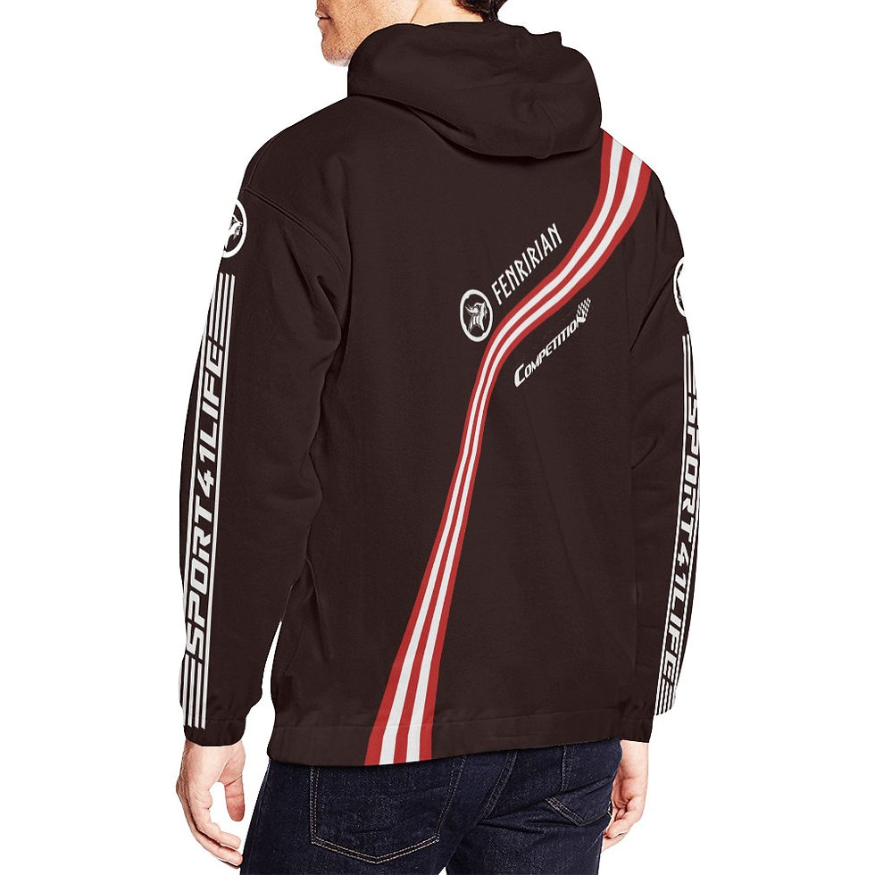 Thumbnail: Competition MAR-RED All Over Print Hoodie for Men (USA Size) (Model H13)