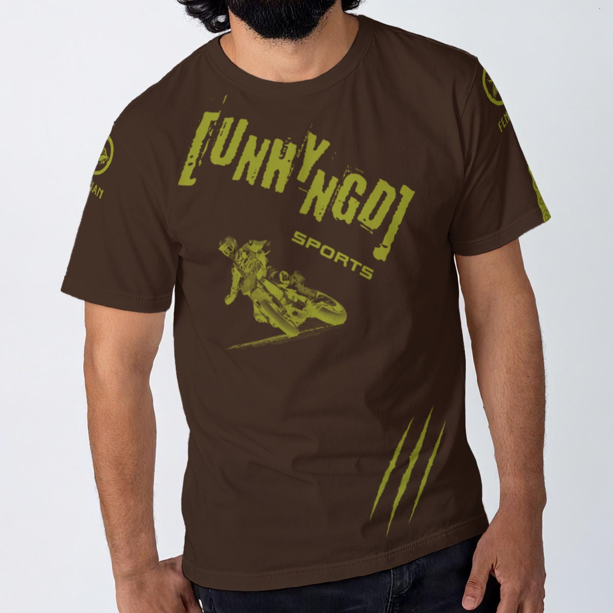 UNHYNGD Supermotard brown | T-shirt for Men