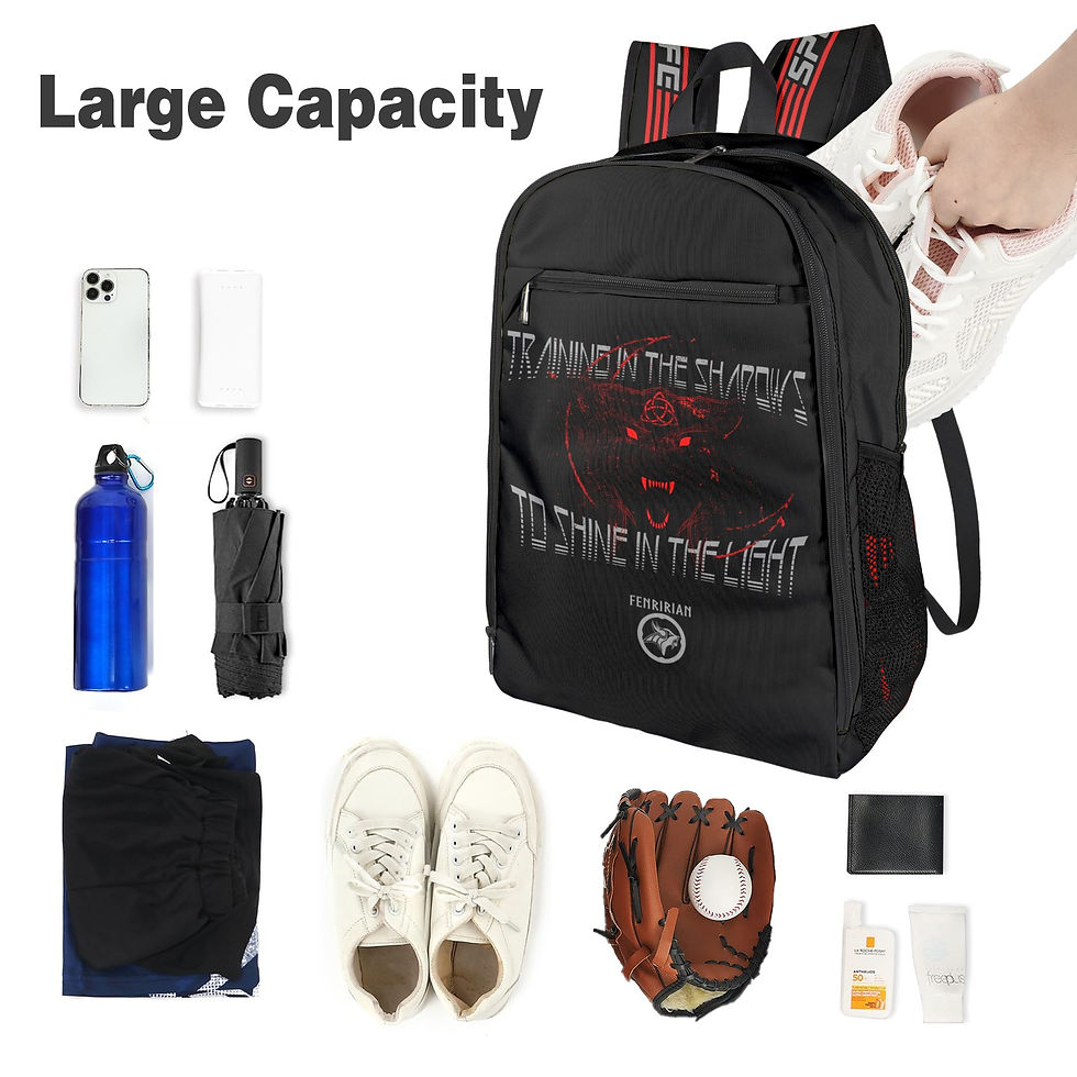 Thumbnail: Shadow Wolf All Over Print Leisure Sports Backpack (Model 1741)