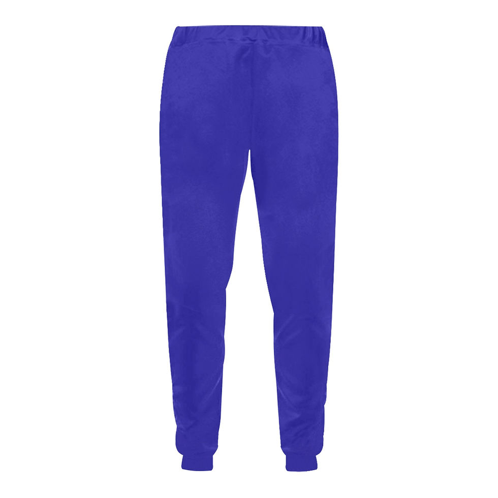 Thumbnail: Fenririan royal blue Men's All Over Print Sweatpants (Model L11)