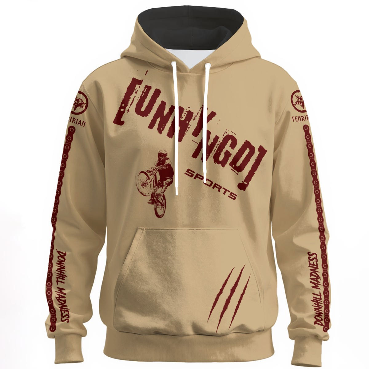 UNHYNGD Dowhill Moutain Biker beige | Hoodie