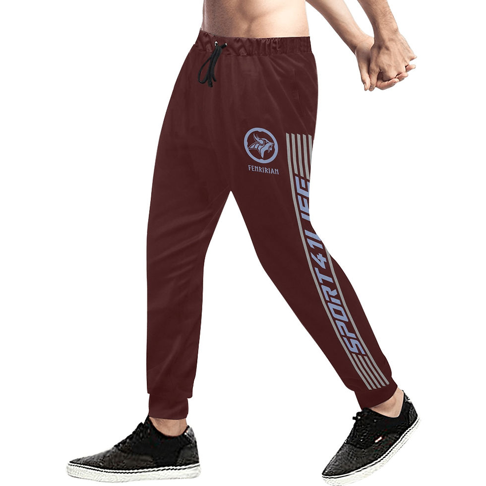 Thumbnail: Iron Builds Iron Men's All Over Print Sweatpants (Model L11)