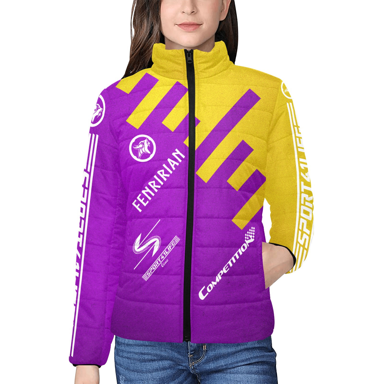 Competition MPR-GCSC Women's Stand Collar Padded Jacket (Model H41)