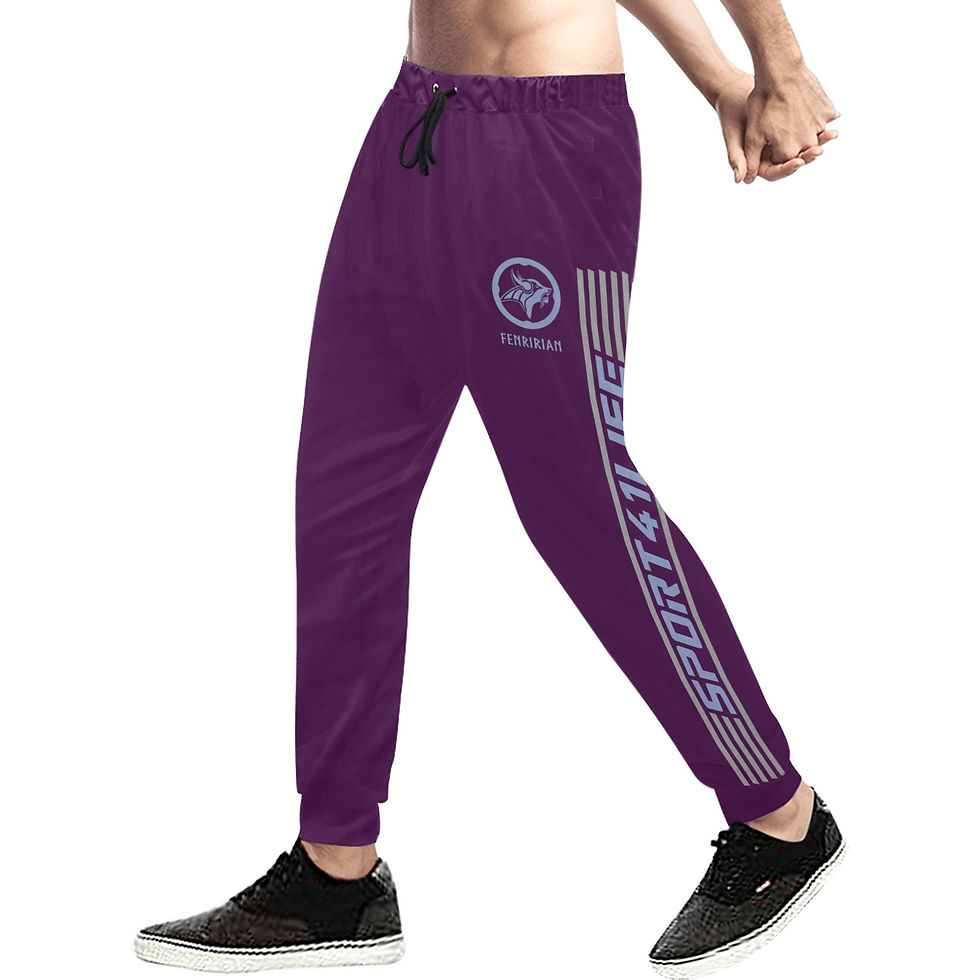 Thumbnail: Iron Builds Iron Men's All Over Print Sweatpants (Model L11)